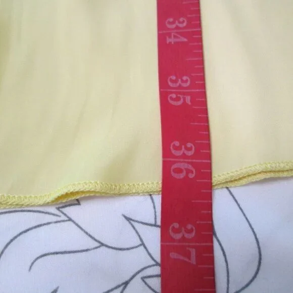 SAM EDELMAN Sleeveless Tiered Blouson Dress-Size 10-Banana NWT - Picture 14 of 14